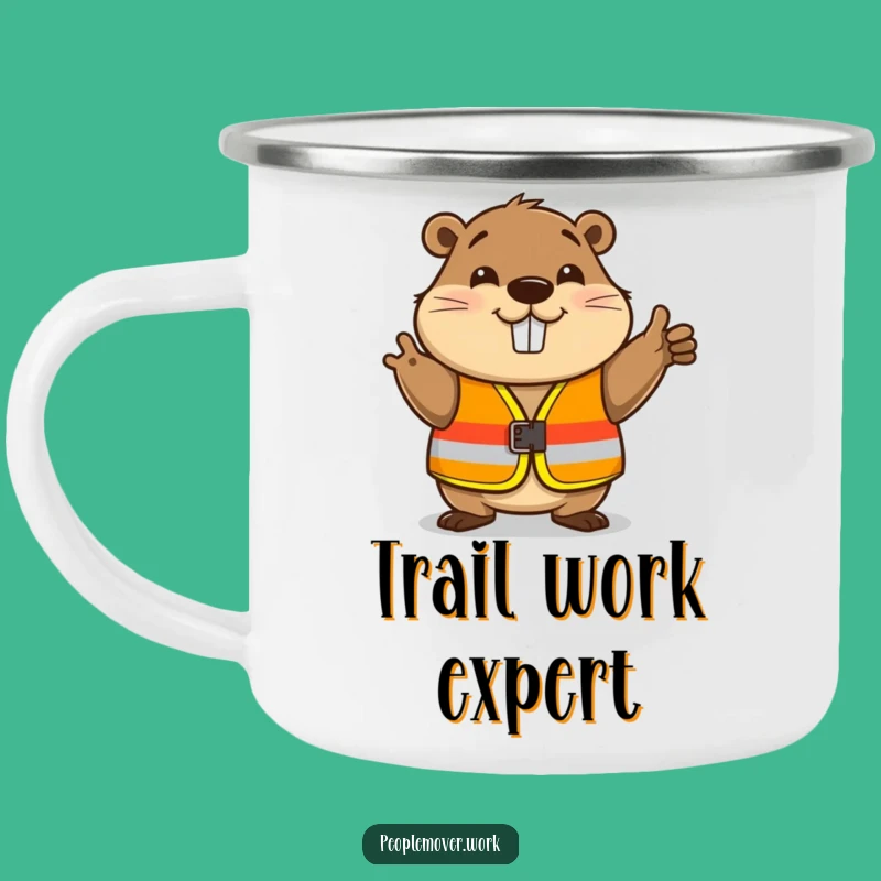 Funny Beaver Safety Camping Mug - Rugged Builder's Humor