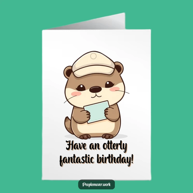 Free Printable Birthday Card: Otter's Ticket to a Fun Celebration!
